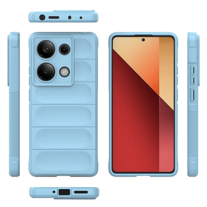 For Xiaomi Redmi Note 13 Pro 4G Global Magic Shield TPU + Flannel Phone Case(Light Blue) - Note 13 Pro Cases by buy2fix | Online Shopping UK | buy2fix