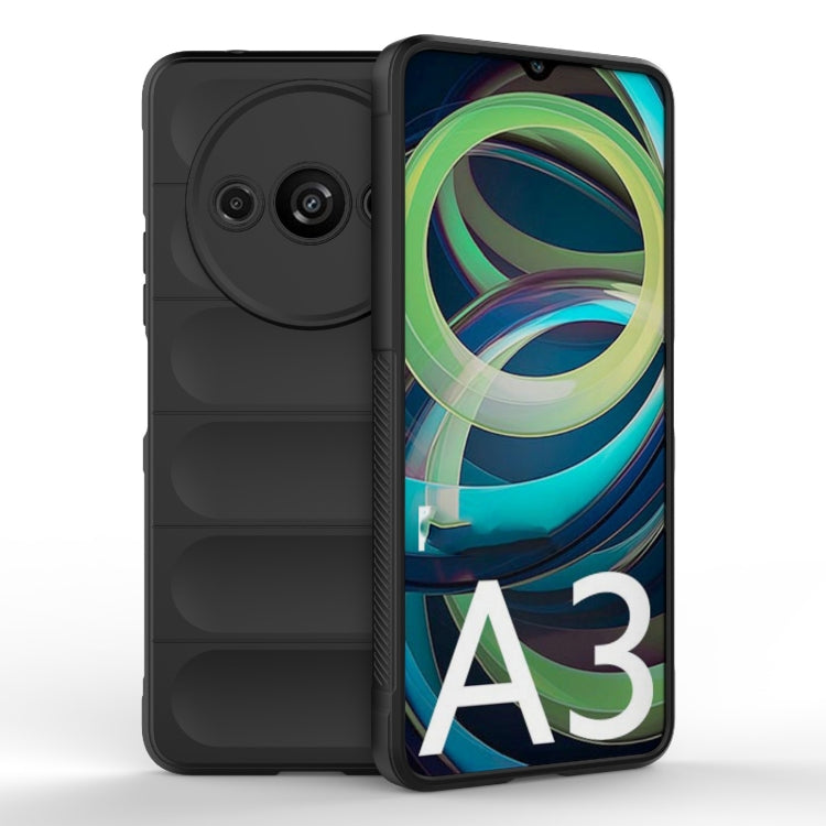 For Xiaomi Redmi A3 4G Global Magic Shield TPU + Flannel Phone Case(Black) - Xiaomi Cases by buy2fix | Online Shopping UK | buy2fix