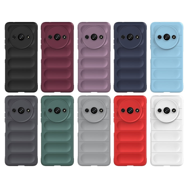 For Xiaomi Redmi A3 4G Global Magic Shield TPU + Flannel Phone Case(Grey) - Xiaomi Cases by buy2fix | Online Shopping UK | buy2fix