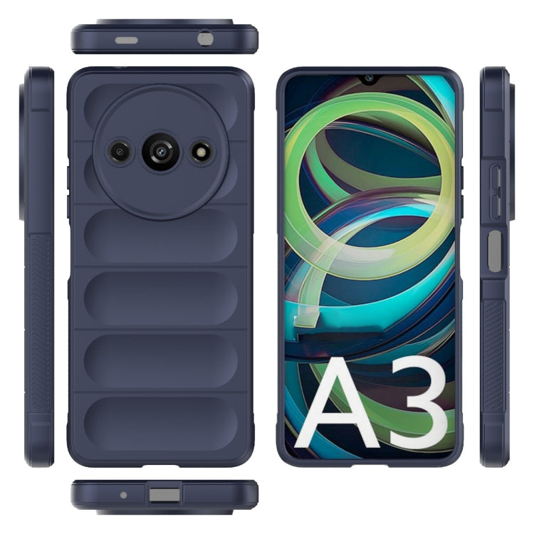 For Xiaomi Redmi A3 4G Global Magic Shield TPU + Flannel Phone Case(Dark Blue) - Xiaomi Cases by buy2fix | Online Shopping UK | buy2fix