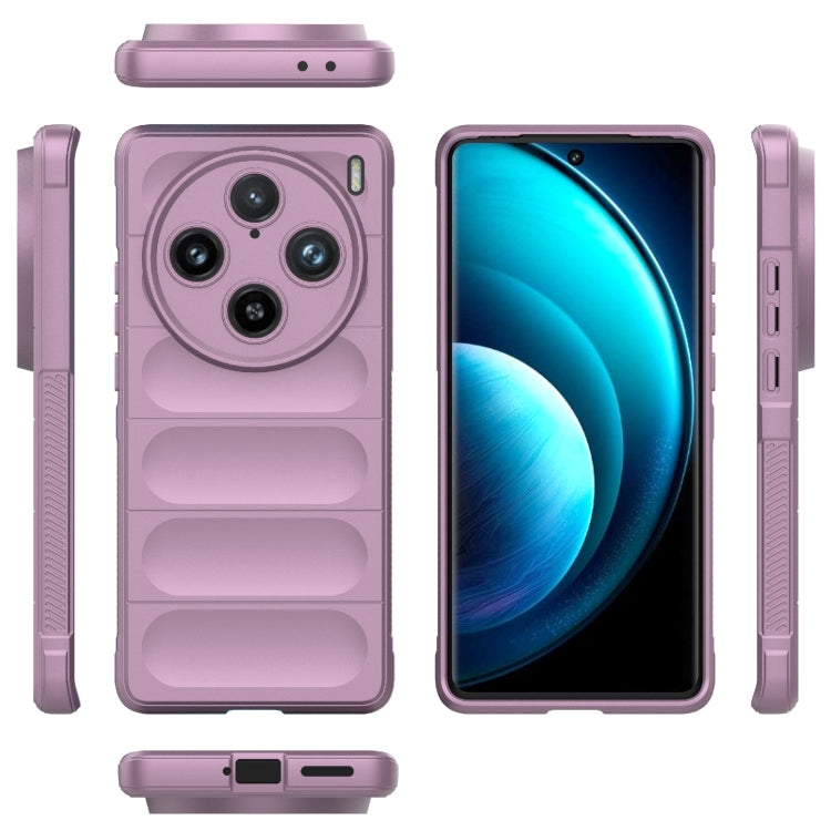 For vivo X100 Pro 5G Magic Shield TPU + Flannel Phone Case(Purple) - X100 Pro Cases by buy2fix | Online Shopping UK | buy2fix