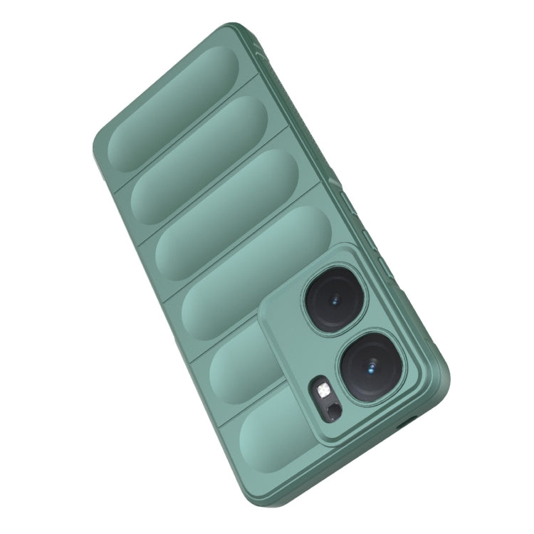 For vivo iQOO Neo9 Magic Shield TPU + Flannel Phone Case(Grey) - iQOO Neo9 Cases by buy2fix | Online Shopping UK | buy2fix