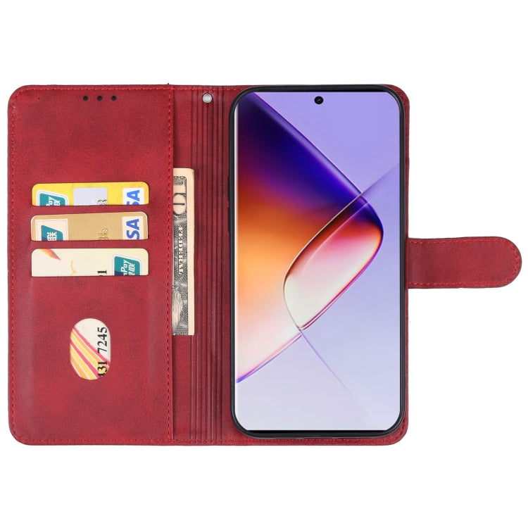 For Infinix Note 40 Pro Leather Phone Case(Red) - Infinix Cases by buy2fix | Online Shopping UK | buy2fix