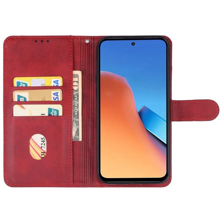 For Xiaomi Redmi 12 Leather Phone Case(Red) - Xiaomi Cases by buy2fix | Online Shopping UK | buy2fix