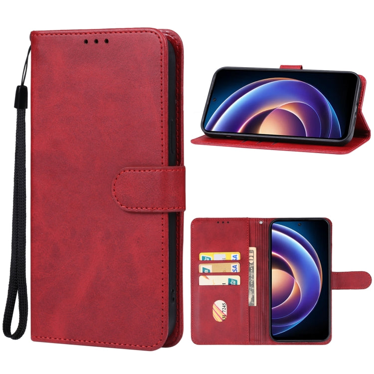 For Xiaomi Redmi 12 5G Leather Phone Case(Red) - Xiaomi Cases by buy2fix | Online Shopping UK | buy2fix