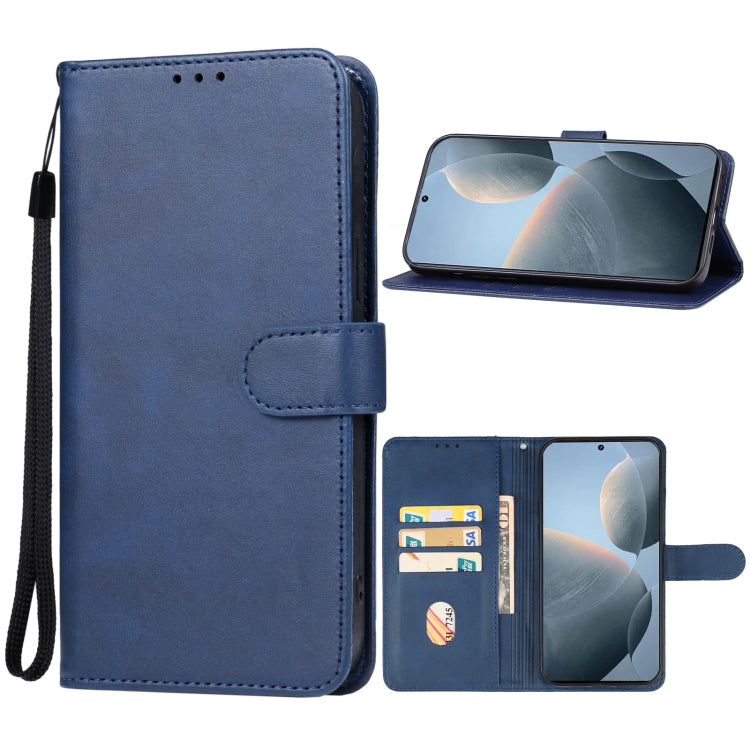 For Xiaomi Redmi K70E Leather Phone Case(Blue) - K70E Cases by buy2fix | Online Shopping UK | buy2fix