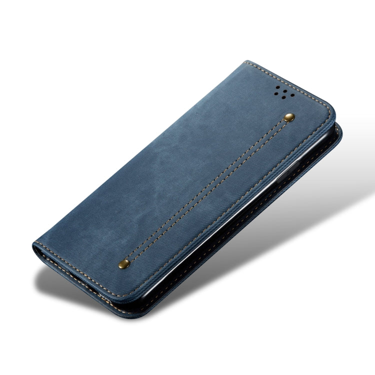 For Google Pixel 9 / 9 Pro Denim Texture Casual Style Horizontal Flip Leather Case(Blue) - Google Cases by buy2fix | Online Shopping UK | buy2fix