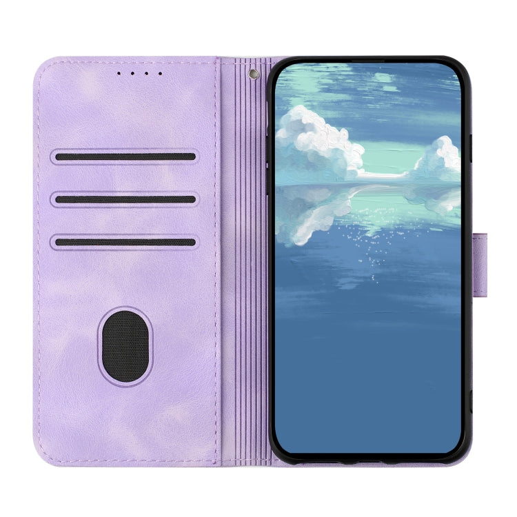 For Xiaomi 13 Pro Line Pattern Skin Feel Leather Phone Case(Light Purple) - 13 Pro Cases by buy2fix | Online Shopping UK | buy2fix