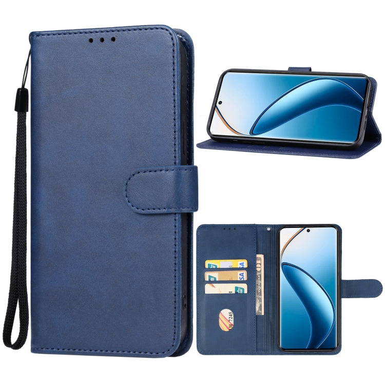 For Realme 12 Pro/12 Pro+ Leather Phone Case(Blue) - Realme Cases by buy2fix | Online Shopping UK | buy2fix