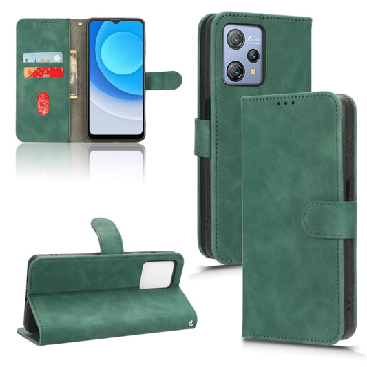 For Blackview A53 Pro Skin Feel Magnetic Flip Leather Phone Case(Green) - More Brand by buy2fix | Online Shopping UK | buy2fix