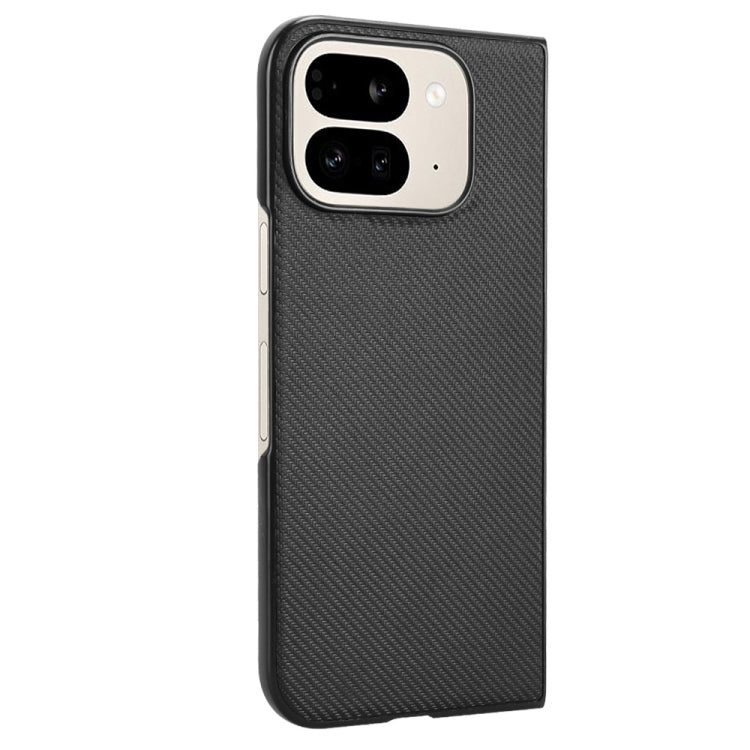 For Google Pixel 9 Pro Fold PU Leather PC Phone Case(Black) - Google Cases by buy2fix | Online Shopping UK | buy2fix