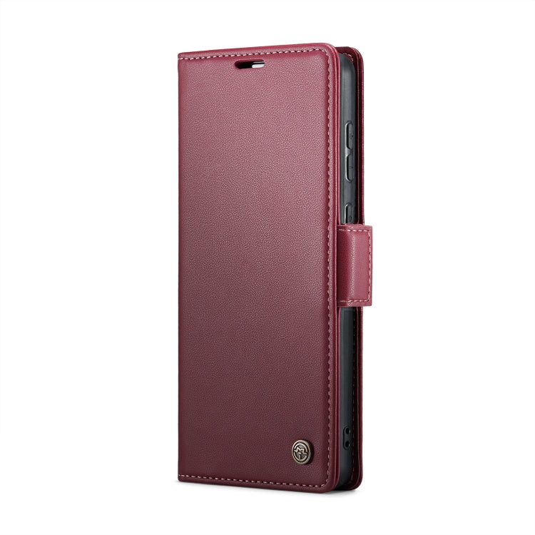 For Samsung Galaxy S20 Ultra CaseMe 023 Butterfly Buckle Litchi Texture RFID Anti-theft Leather Phone Case(Wine Red) - Galaxy Phone Cases by CaseMe | Online Shopping UK | buy2fix