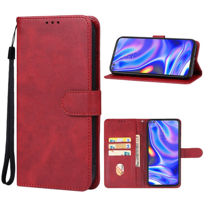 For Motorola One 5G UW Leather Phone Case(Red) - Motorola Cases by buy2fix | Online Shopping UK | buy2fix