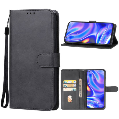 For Motorola One 5G UW Leather Phone Case(Black) - Motorola Cases by buy2fix | Online Shopping UK | buy2fix