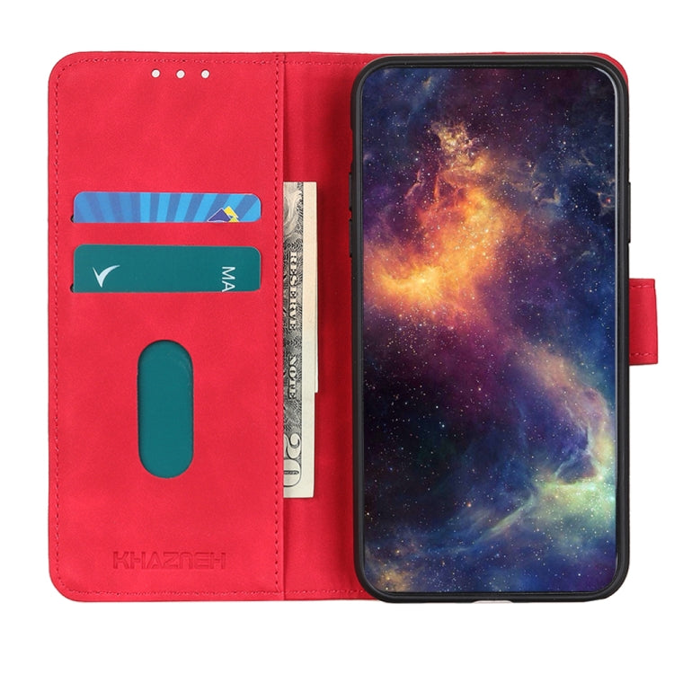 For Xiaomi Redmi Note 13 4G KHAZNEH Retro Texture Flip Leather Phone Case(Red) - Note 13 Cases by buy2fix | Online Shopping UK | buy2fix