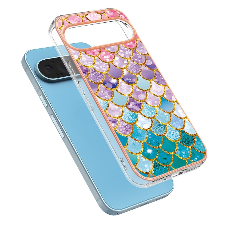 For Google Pixel 9 / 9 Pro Electroplating IMD TPU Phone Case(Colorful Scales) - Google Cases by buy2fix | Online Shopping UK | buy2fix