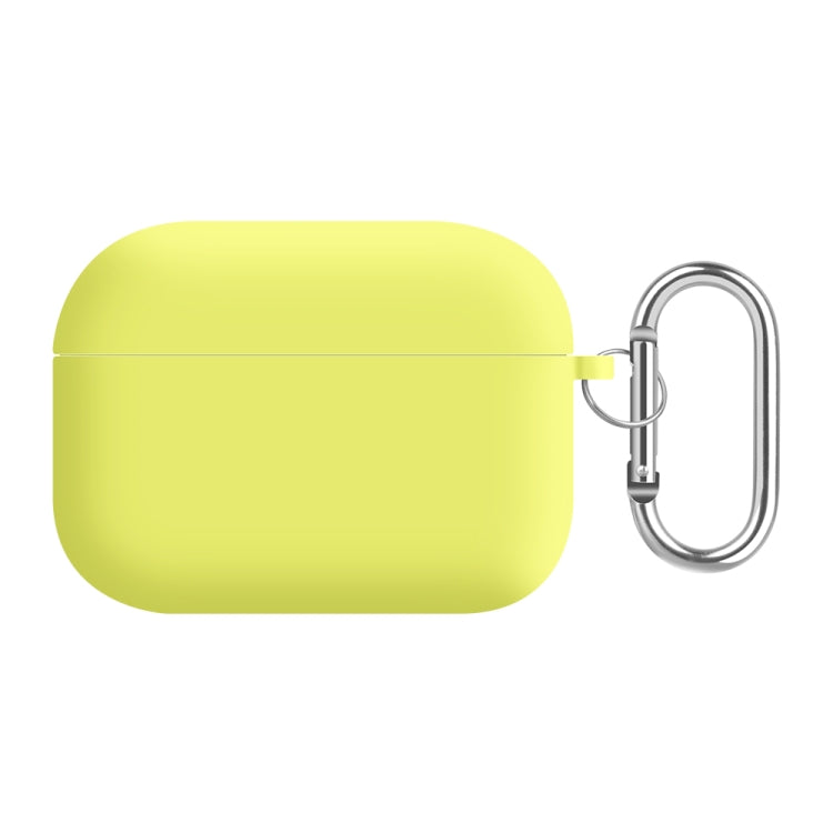 For AirPods Pro 2 PC Lining Silicone Bluetooth Earphone Protective Case(Shiny Yellow) - For AirPods Pro 2 by buy2fix | Online Shopping UK | buy2fix