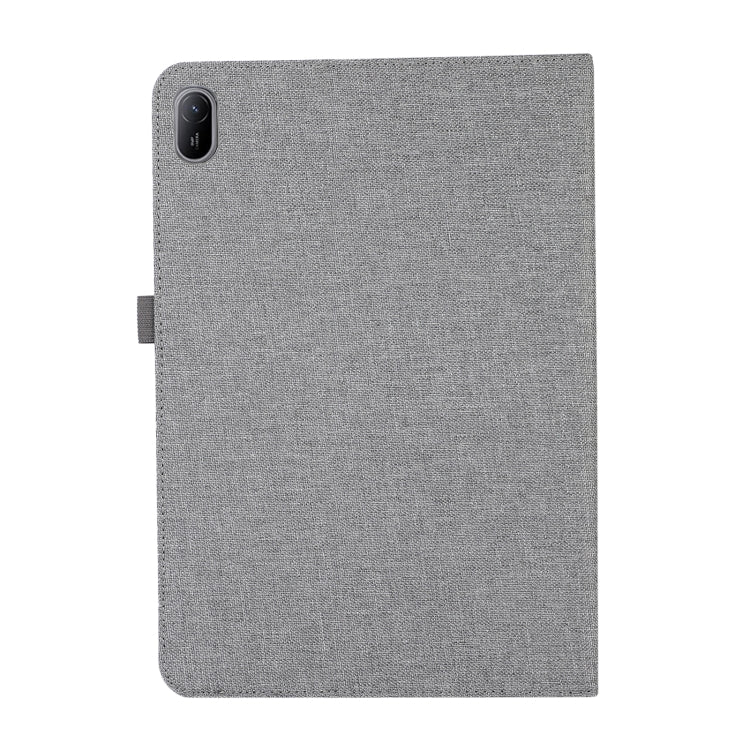 For Huawei MatePad SE 11 2024 Fabric Leather Tablet Case(Grey) - Huawei by buy2fix | Online Shopping UK | buy2fix