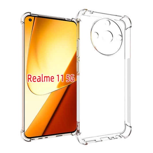 For Realme 11 5G Shockproof Non-slip Thickening TPU Phone Case(Transparent) - Realme Cases by buy2fix | Online Shopping UK | buy2fix