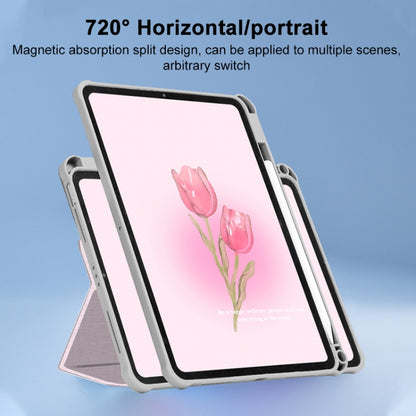 For iPad Air 11 2024 / iPad Pro 11 720 Rotation Magnetic Painted Leather Smart Tablet Case(Tulip Glass) - iPad Pro 11 (2022/2021) Cases by buy2fix | Online Shopping UK | buy2fix