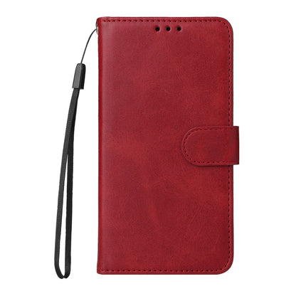 For Xiaomi Redmi Note13 5G Global Classic Calf Texture Flip Leather Phone Case(Red) - Note 13 Cases by buy2fix | Online Shopping UK | buy2fix