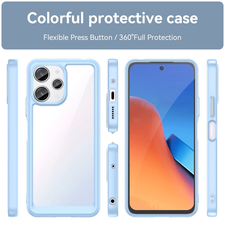 For Xiaomi Redmi 12R Colorful Series Acrylic Hybrid TPU Phone Case(Blue) - Xiaomi Cases by buy2fix | Online Shopping UK | buy2fix