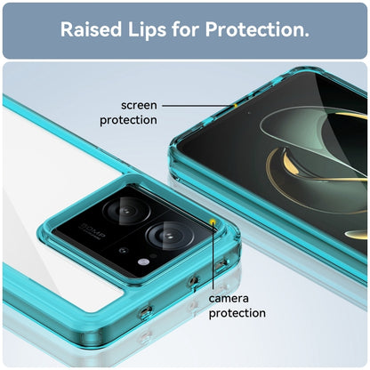 For Xiaomi 13T Colorful Series Acrylic Hybrid TPU Phone Case(Transparent Blue) - Xiaomi Cases by buy2fix | Online Shopping UK | buy2fix