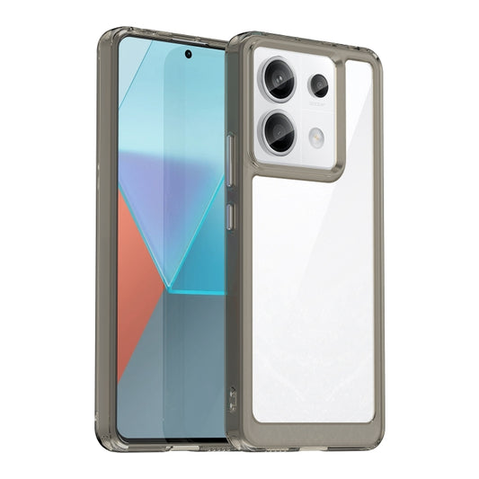For Xiaomi Redmi Note 13 Pro 5G Colorful Series Acrylic Hybrid TPU Phone Case(Transparent Grey) - Note 13 Pro Cases by buy2fix | Online Shopping UK | buy2fix
