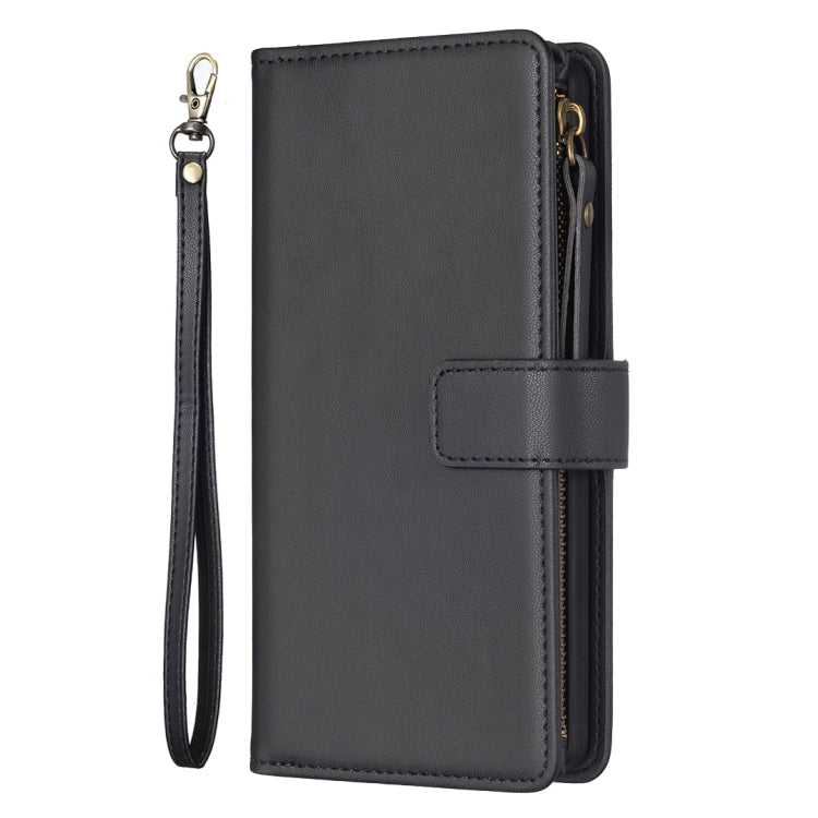 For Google Pixel 7 9 Card Slots Zipper Wallet Leather Flip Phone Case(Black) - Google Cases by buy2fix | Online Shopping UK | buy2fix