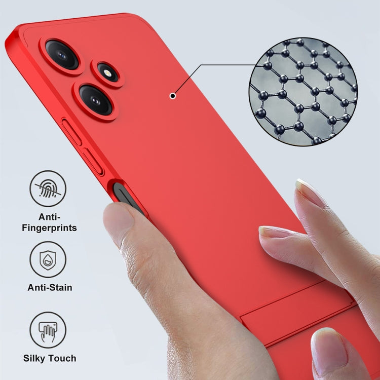 For Xiaomi Redmi 12 5G GKK Three Stage Splicing Full Coverage PC Phone Case with Stand(Red) - Xiaomi Cases by GKK | Online Shopping UK | buy2fix