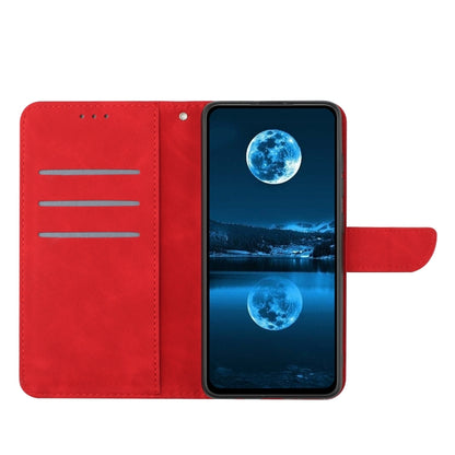 For iPhone SE 2024 Stitching Embossed Leather Phone Case(Red) - More iPhone Cases by buy2fix | Online Shopping UK | buy2fix