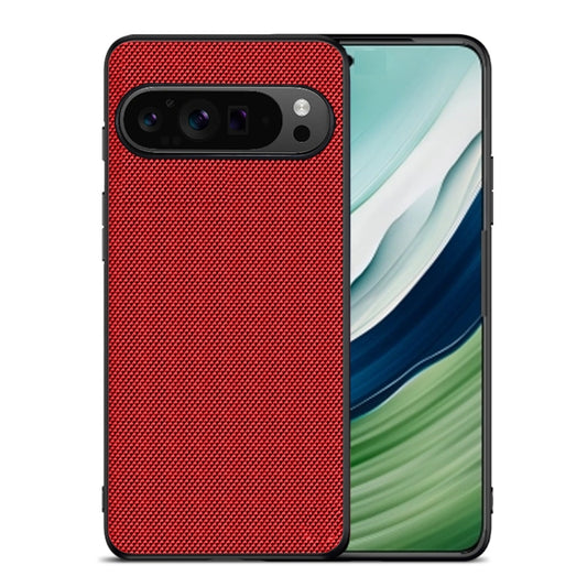 For Google Pixel 9 Nylon Cloth Texture Shockproof PC+TPU Phone Case(Red) - Google Cases by buy2fix | Online Shopping UK | buy2fix