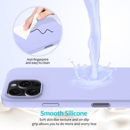 For iPhone 16 Pro Solid Color Silicone Phone Case(Purple) - More iPhone Cases by buy2fix | Online Shopping UK | buy2fix