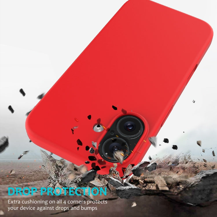 For iPhone 16 Plus Solid Color Silicone Phone Case(Red) - More iPhone Cases by buy2fix | Online Shopping UK | buy2fix