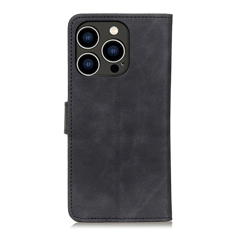 For iPhone 16 Pro KHAZNEH Retro Texture Leather Phone Case(Black) - iPhone 16 Pro Cases by buy2fix | Online Shopping UK | buy2fix