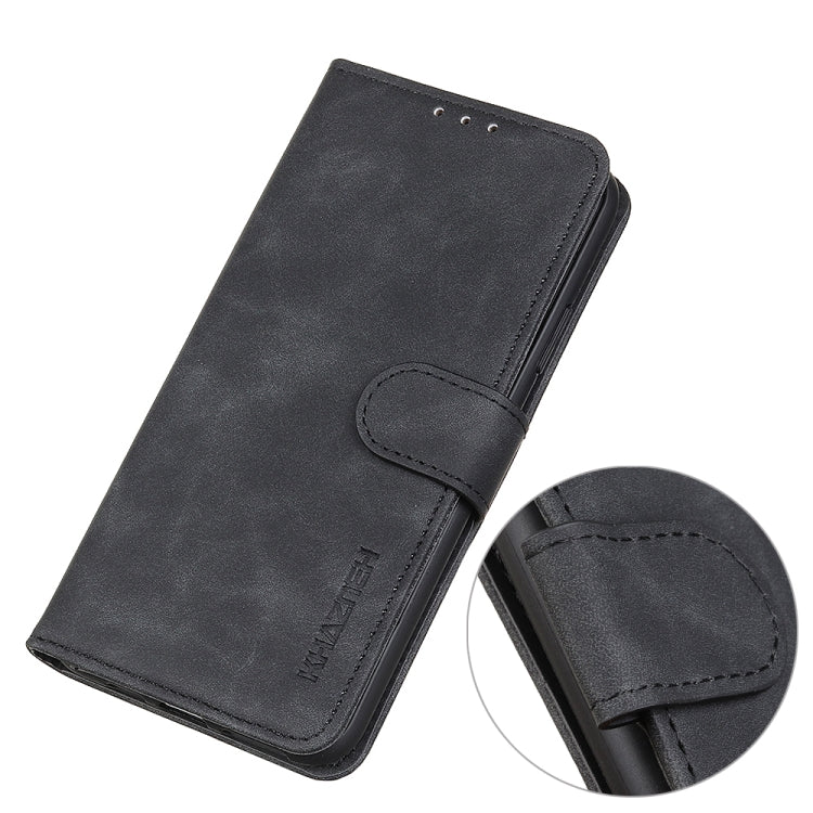 For iPhone 16 Pro Max KHAZNEH Retro Texture Leather Phone Case(Black) - iPhone 16 Pro Max Cases by buy2fix | Online Shopping UK | buy2fix