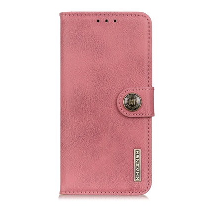 For iPhone SE 2024 KHAZNEH Cowhide Texture Horizontal Flip Leather Phone Case(Pink) - More iPhone Cases by buy2fix | Online Shopping UK | buy2fix