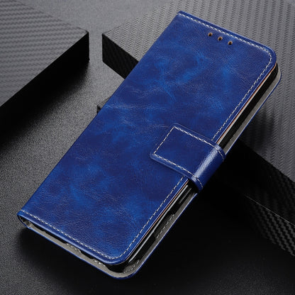 For iPhone 16 Pro Max Retro Crazy Horse Texture Horizontal Flip Leather Phone Case(Blue) - iPhone 16 Pro Max Cases by buy2fix | Online Shopping UK | buy2fix