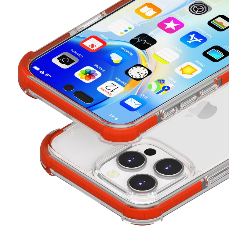 For iPhone 16 Pro Max Four-corner Shockproof TPU + Acrylic Phone Case(Red) - iPhone 16 Pro Max Cases by buy2fix | Online Shopping UK | buy2fix