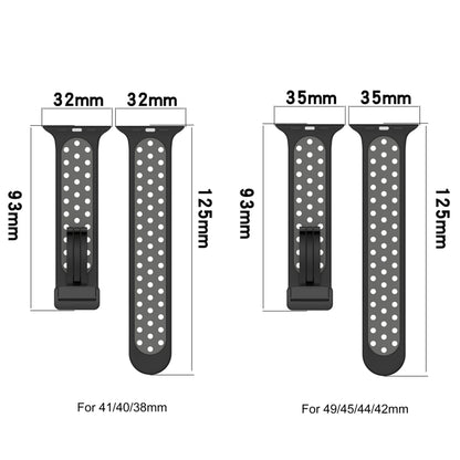 For Apple Watch 2 38mm Magnetic Buckle Silicone Watch Band(Olive Black) - Watch Bands by buy2fix | Online Shopping UK | buy2fix