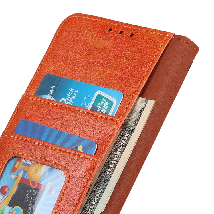 For OnePlus Nord 4E Global Nappa Texture Leather Phone Case(Orange) - OnePlus Cases by buy2fix | Online Shopping UK | buy2fix