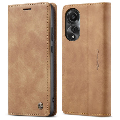 For OPPO A78 4G CaseMe 013 Multifunctional Horizontal Flip Leather Phone Case(Brown) - OPPO Cases by CaseMe | Online Shopping UK | buy2fix