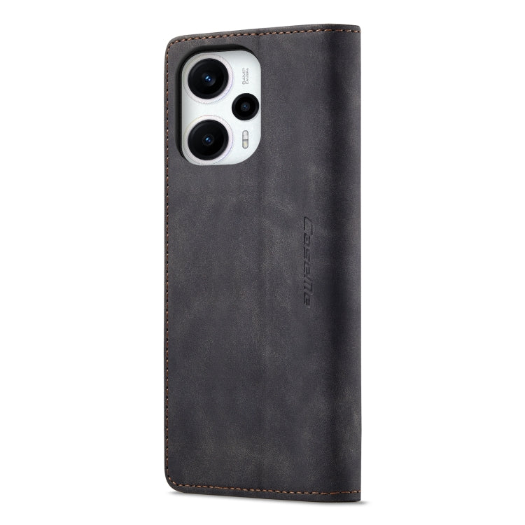 For Xiaomi Poco F5 5G/Redmi Note 12 Turbo 5G CaseMe 013 Multifunctional Horizontal Flip Leather Phone Case(Black) - Xiaomi Cases by CaseMe | Online Shopping UK | buy2fix