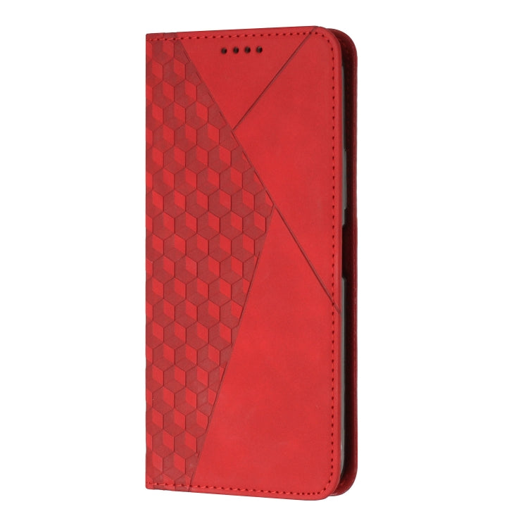 For Xiaomi Redmi K70 / K70 Pro Diamond Splicing Skin Feel Magnetic Leather Phone Case(Red) - K70 Pro Cases by buy2fix | Online Shopping UK | buy2fix