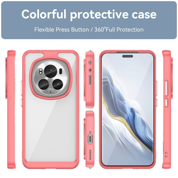 For Honor Magic6 Pro 5G Colorful Series Acrylic Hybrid TPU Phone Case(Red) - Honor Cases by buy2fix | Online Shopping UK | buy2fix