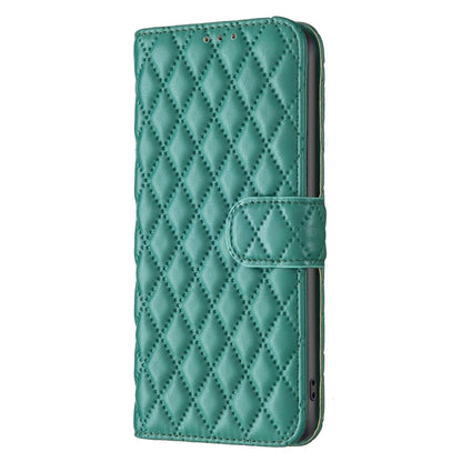 For iPhone 16 Pro Max Diamond Lattice Wallet Flip Leather Phone Case(Green) - iPhone 16 Pro Max Cases by buy2fix | Online Shopping UK | buy2fix