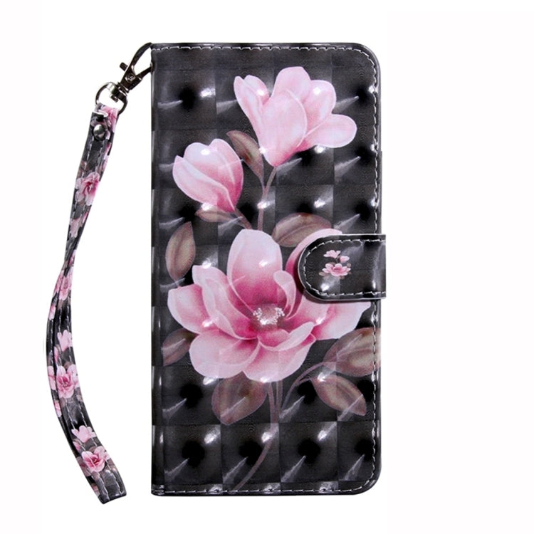 For Google Pixel 9 3D Painted Pattern Leather Phone Case(Pink Flower) - Google Cases by buy2fix | Online Shopping UK | buy2fix