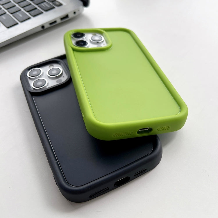 For iPhone 16 Pro Max Shockproof Frame Frosted TPU Phone Case(Green) - iPhone 16 Pro Max Cases by buy2fix | Online Shopping UK | buy2fix