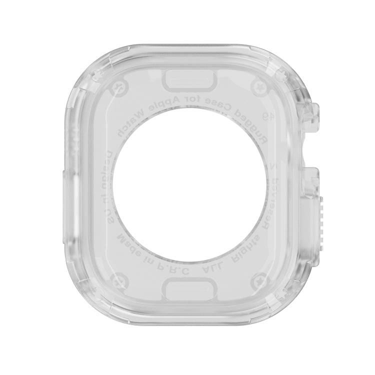 For Apple Watch Ultra 49mm 2-in-1 PC Hybrid TPU Armor Watch Case(Transparent) - Watch Cases by buy2fix | Online Shopping UK | buy2fix