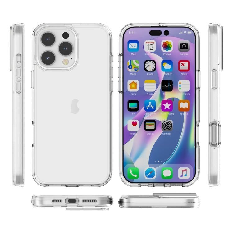 For iPhone 16 Pro Max Shockproof Terminator Transparent Phone Case(Transparent) - iPhone 16 Pro Max Cases by buy2fix | Online Shopping UK | buy2fix